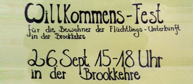 Willkommensfest an der Brookkehre